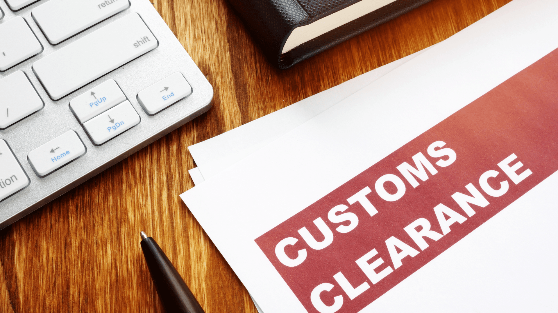 Customs clearance declaration form prepared by a licensed clearing agent