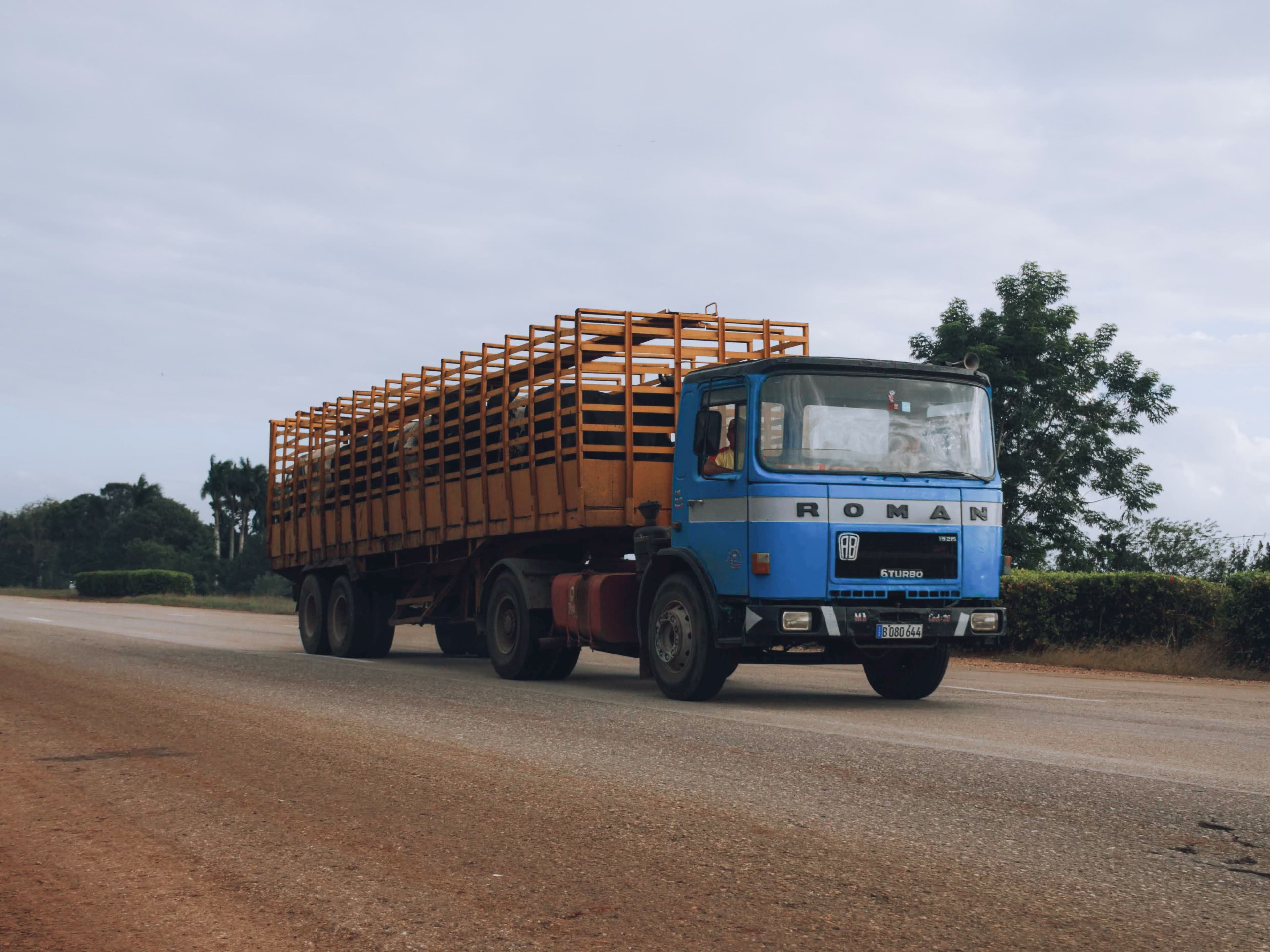 Freight truck on the highway